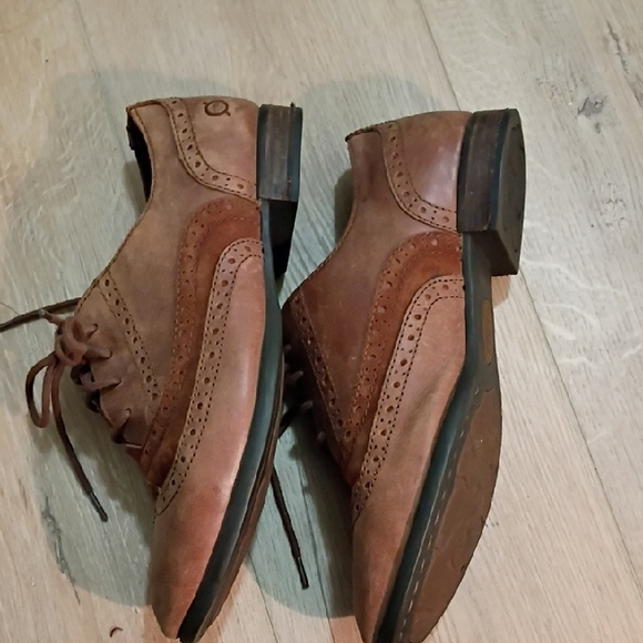 Elegant Tan Leather Oxfords main image 6